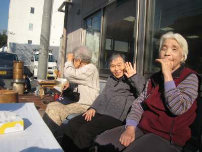 餅つき大会(ほのか東矢口・さくら家東矢口)